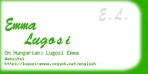 emma lugosi business card